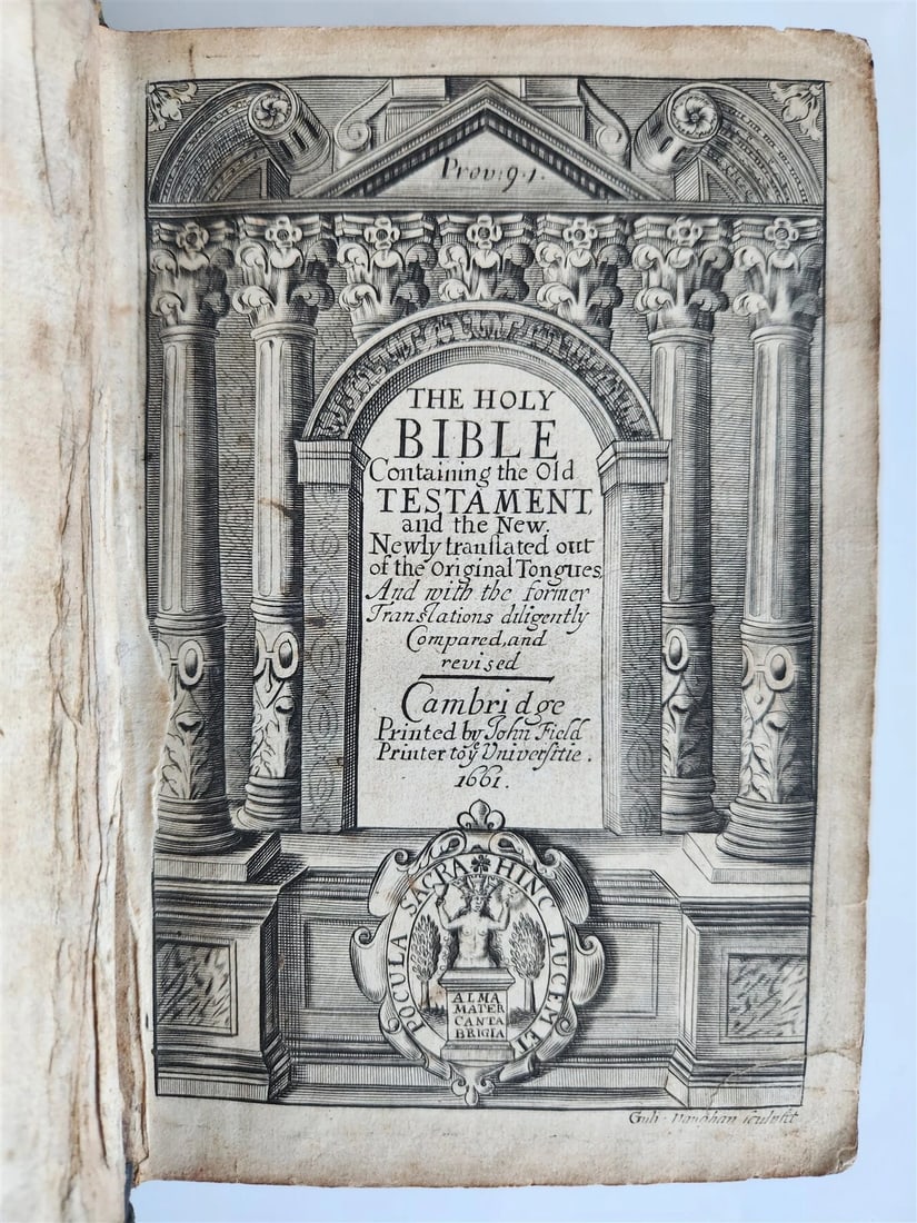1661 BIBLE in ENGLISH antique OLD TESTAMENT Cambridge (1 of 16)