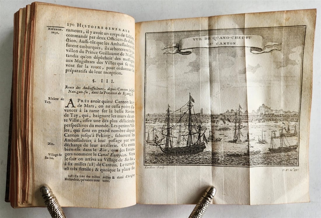 1749 HISTOIRE des VOYAGES antique vol. 18 CHINA & AFRICA illustrated MOZAMBIQUE - 19