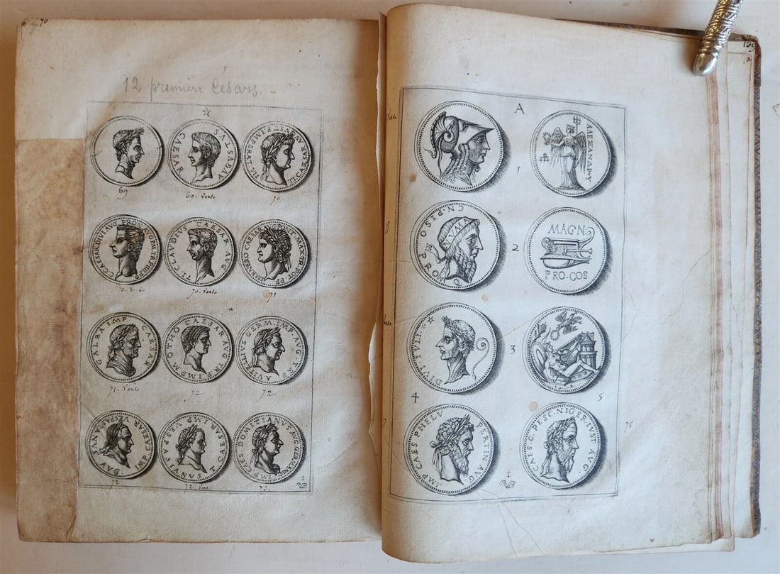 1579 NUMISMATICS Discours sur les Medallees et Graveures antique ILLUSTRATED - 13