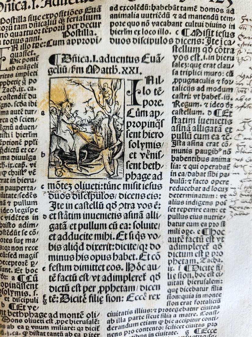 1514 POST-INCUNABULA ILLUSTRATED SWISS Basel antique Postilla maiores SCARCE - 17