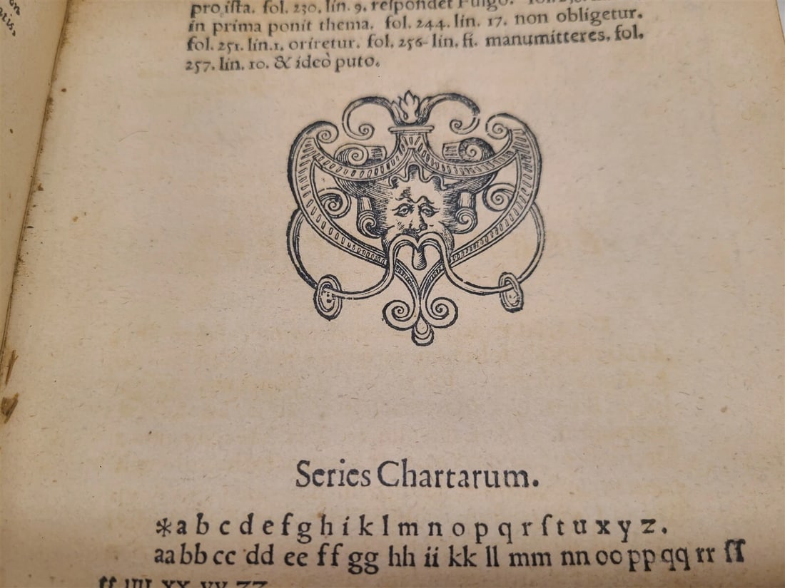 1586 LAW BOOK Tractatuum & Commentariorum de Transactionibus antique VELLUM - 6