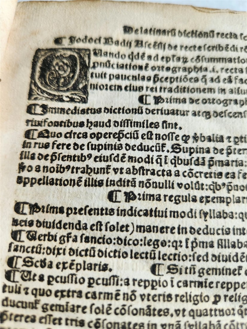 1526 POST-INCUNABULA CICERO COMMENTRAIES by A. DATUS antique ORIGINAL BINDING - 13