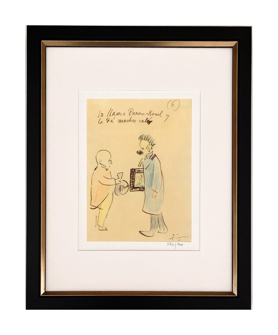 Pablo Picasso Trip To Paris 6 Framed: Artist: Pablo Picasso Country: Spain Title: Trip To Paris 6 Medium: Giclees Marks: Limited Edition numbered, not signed Paper: Arches paper 10 x 8 inches Printed: by the Fine Art Museum, 2002 in the U