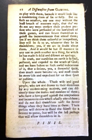 1754 A Disswasive from Gaming - 3