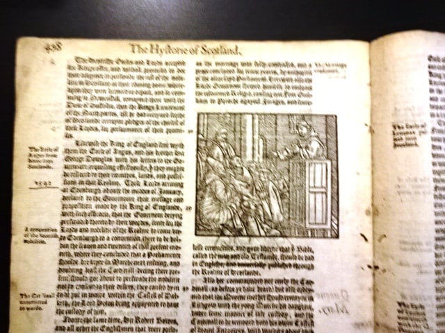 1577 Extract Holinshed Scotland Mary Queen of Scots - 3