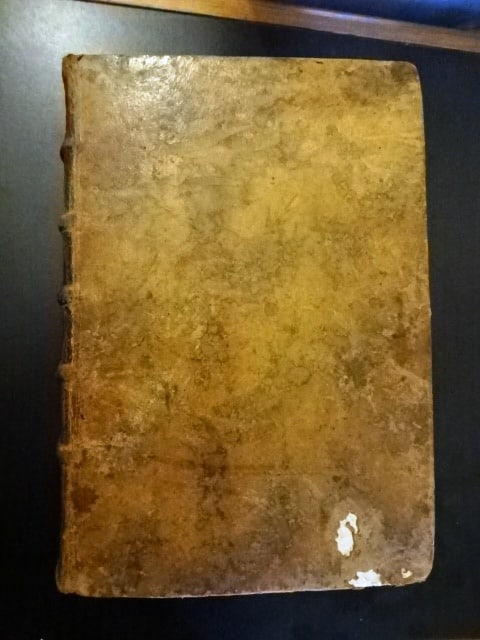 1583 Law Book Justinian Laws Leather Binding - 8