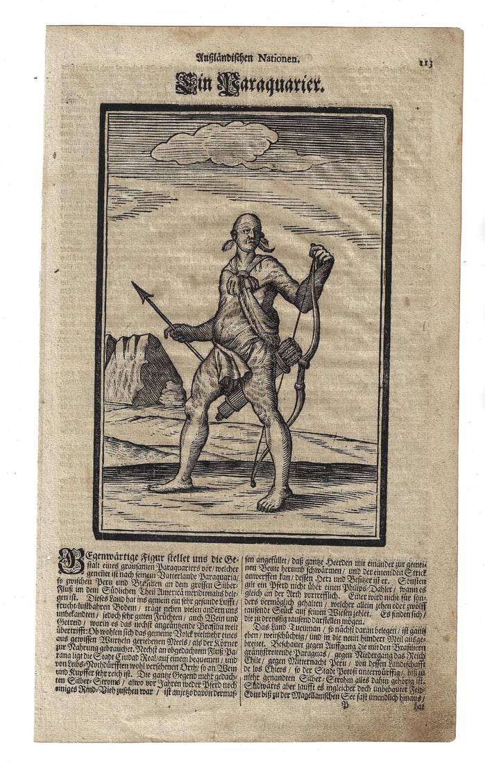 1688 Melchoir Lorch Engraving the Paraguayan (1 of 2)