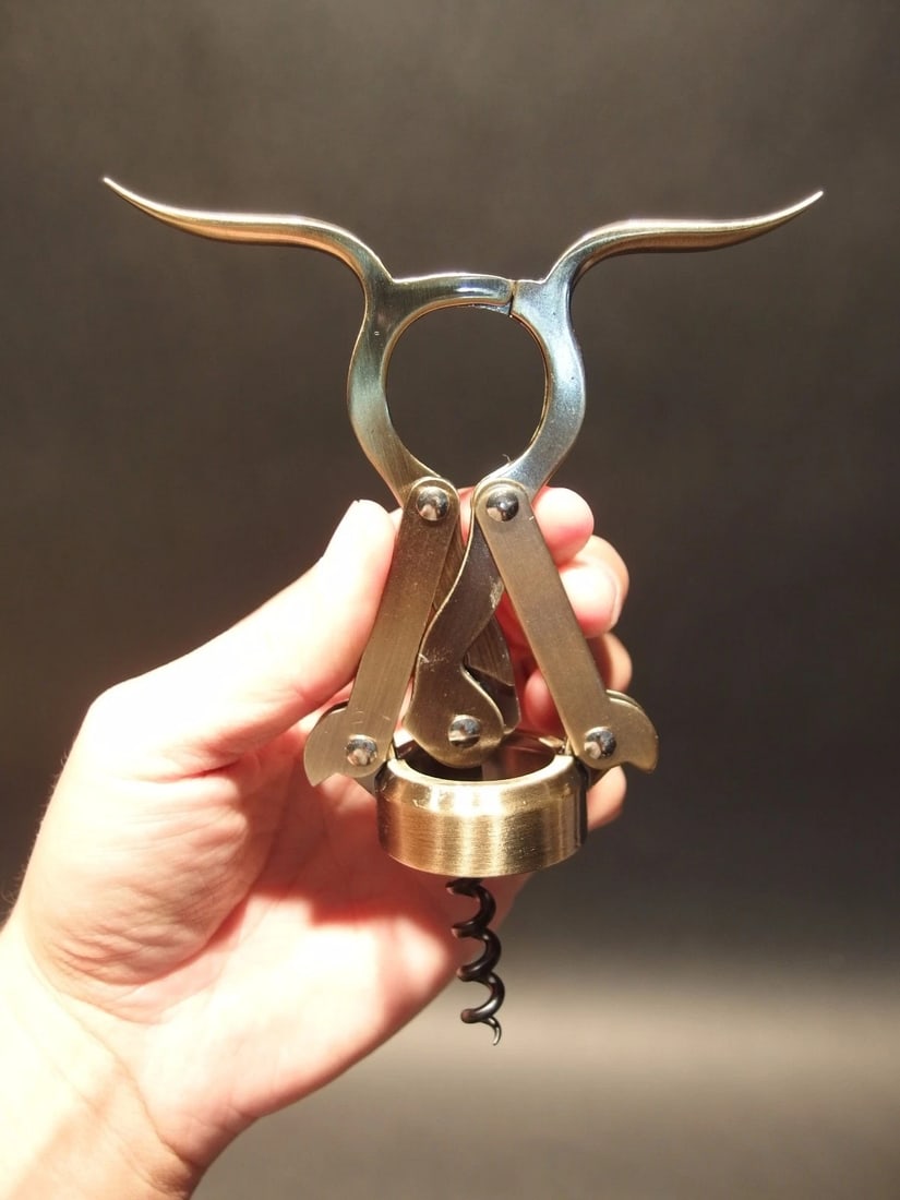 Empire Double Lever Corkscrew Wine Bottle Opener - 7