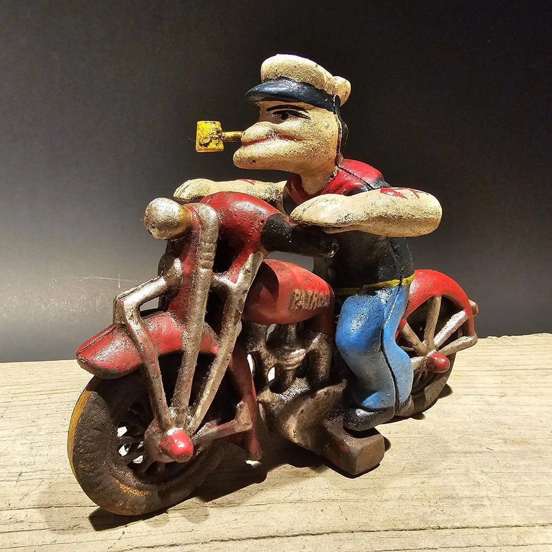 Cast Iron Saylor on Patrol Motorcycle - 5