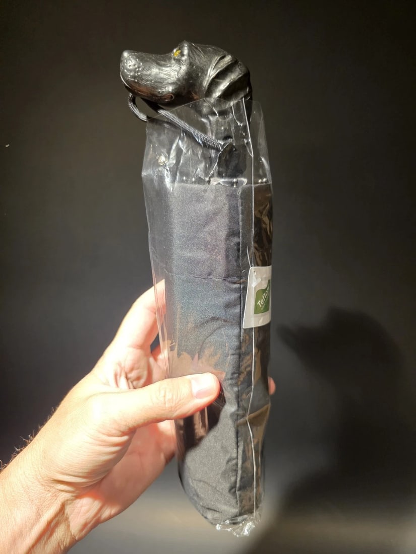 11 1/2" Black Lab Dog Head Umbrella - 15