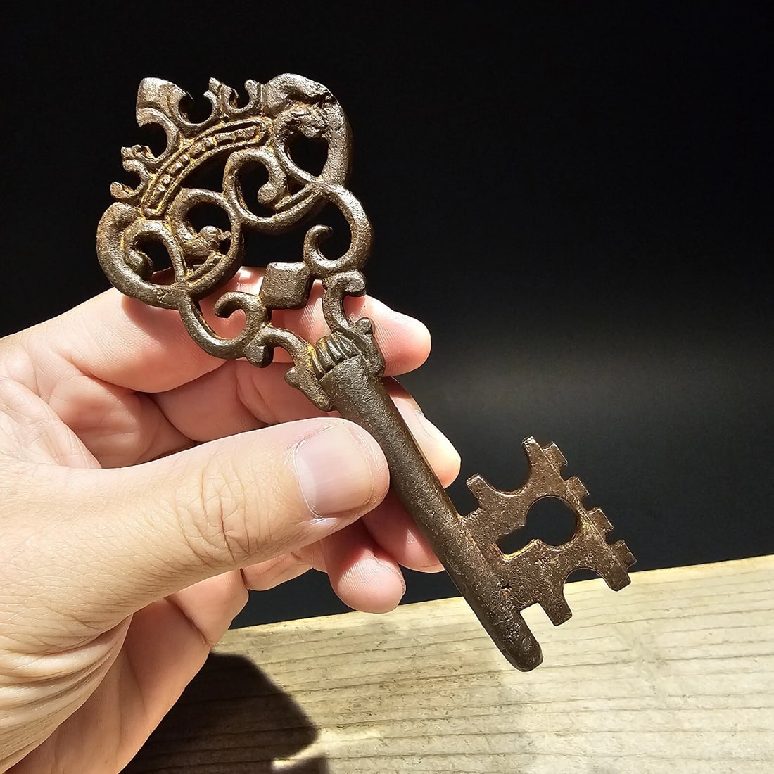 5" Cast Iron Large Skeleton Church Key - 4