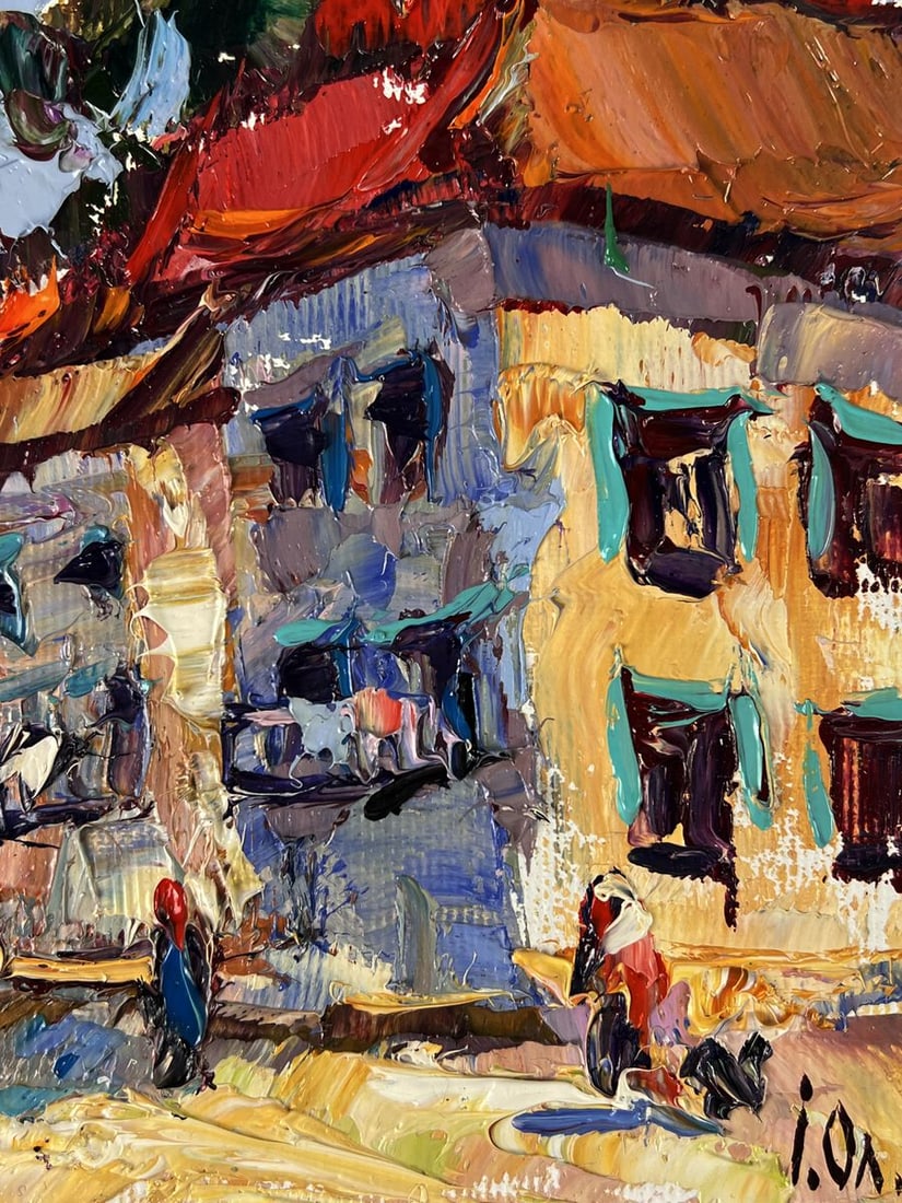 Oil painting Road in the Middle of the City Oleksiy Ivanyuk - 10