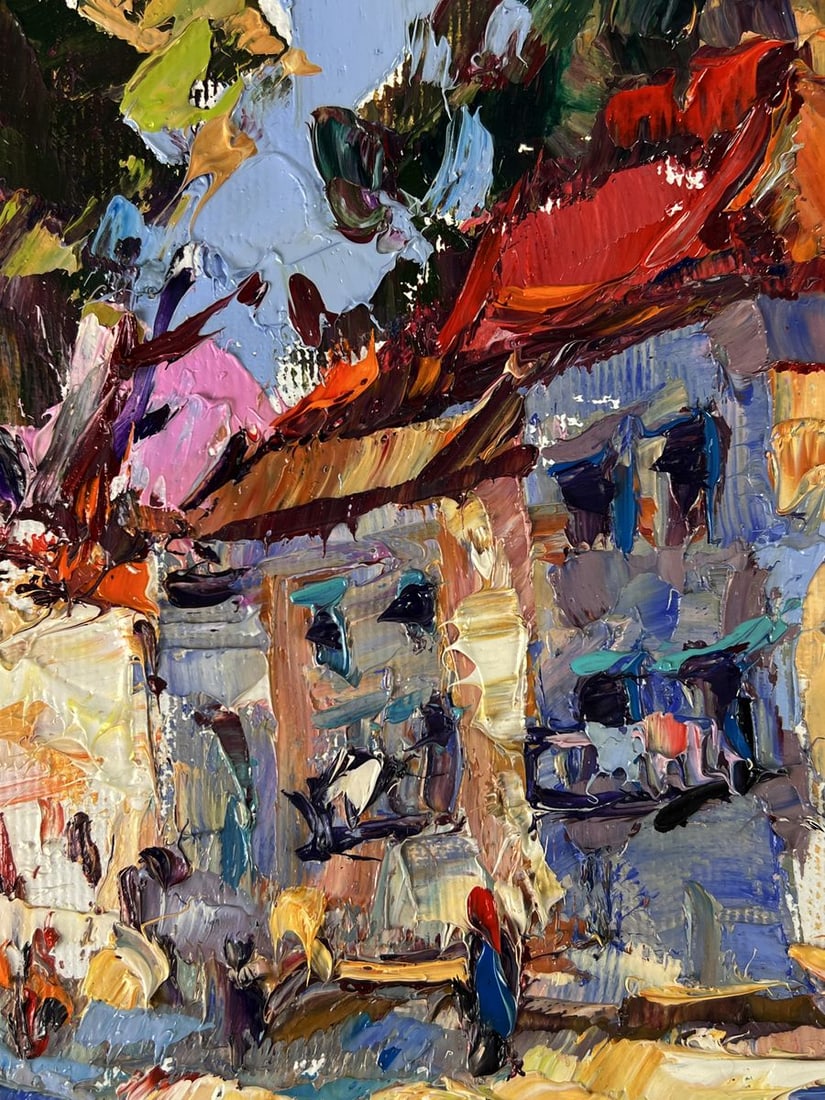 Oil painting Road in the Middle of the City Oleksiy Ivanyuk - 6