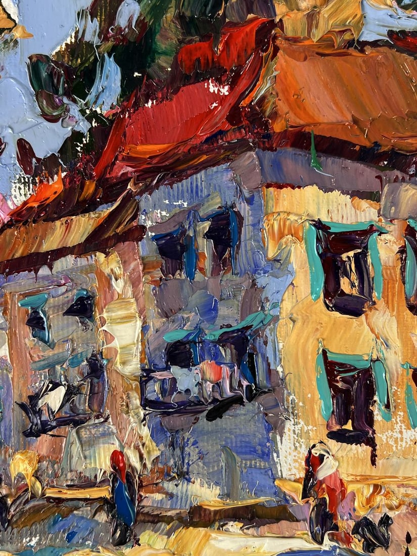 Oil painting Road in the Middle of the City Oleksiy Ivanyuk - 8