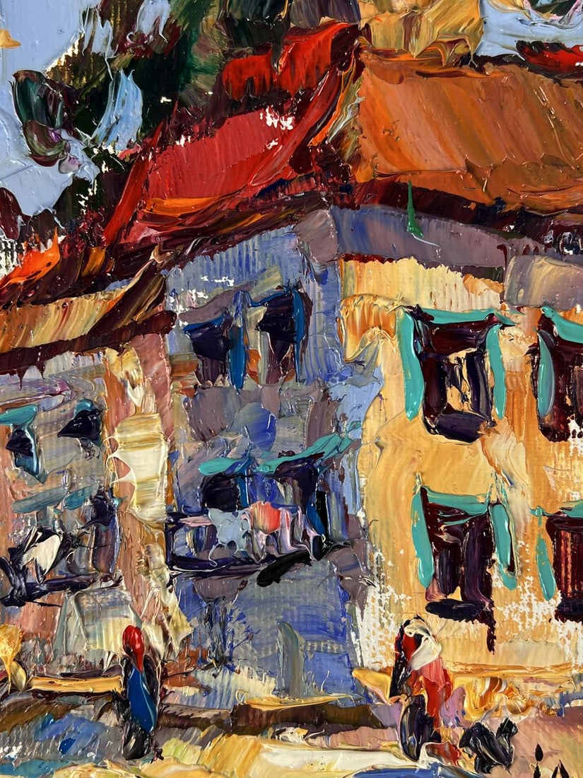 Oil painting Road in the Middle of the City Oleksiy Ivanyuk - 9