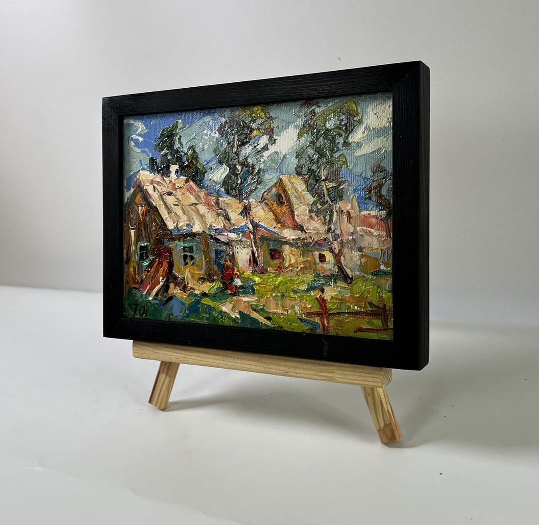 Oil painting Village courtyard Oleksiy Ivanyuk - 2
