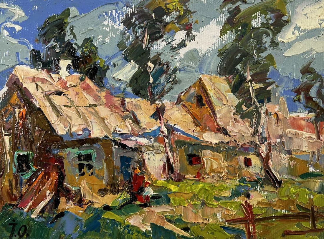 Oil painting Village courtyard Oleksiy Ivanyuk - 3