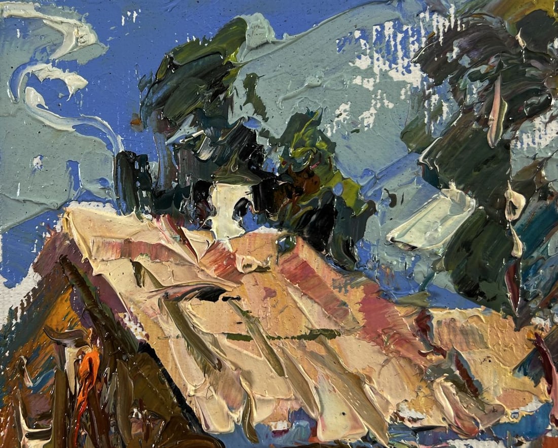 Oil painting Village courtyard Oleksiy Ivanyuk - 4