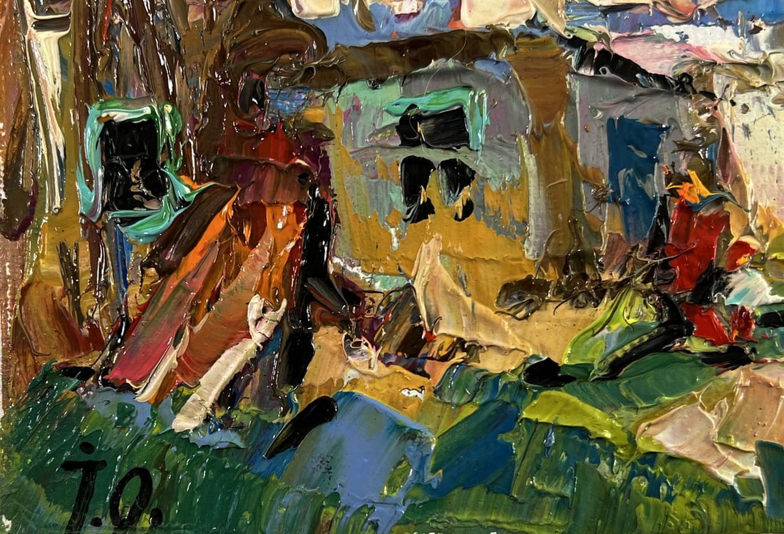 Oil painting Village courtyard Oleksiy Ivanyuk - 5