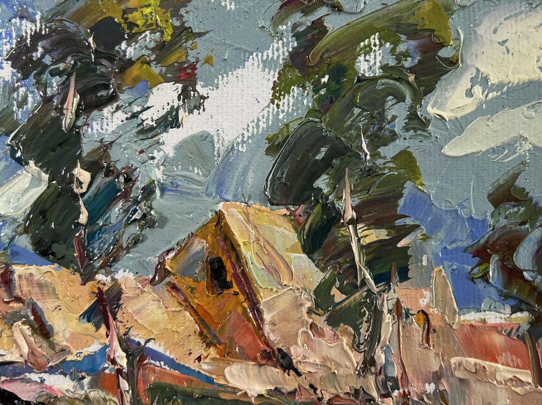Oil painting Village courtyard Oleksiy Ivanyuk - 7