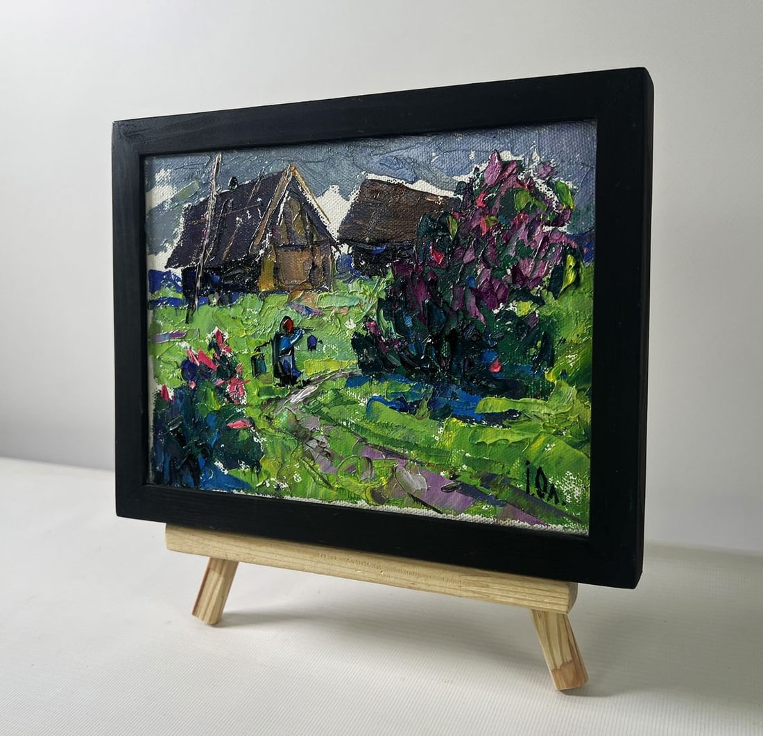 Oil painting Cool evening with the smell of grass Oleksiy Ivanyuk - 2