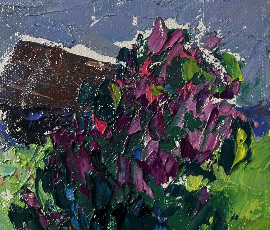 Oil painting Cool evening with the smell of grass Oleksiy Ivanyuk - 5