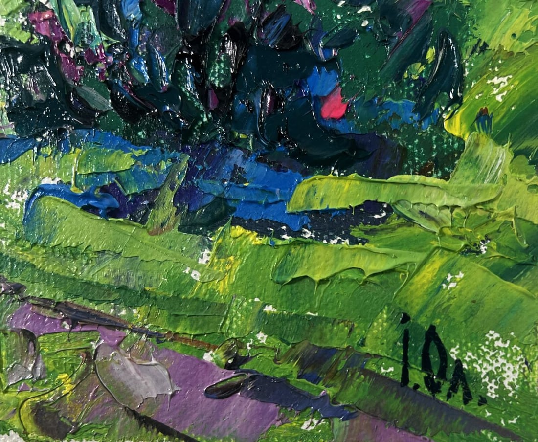 Oil painting Cool evening with the smell of grass Oleksiy Ivanyuk - 6