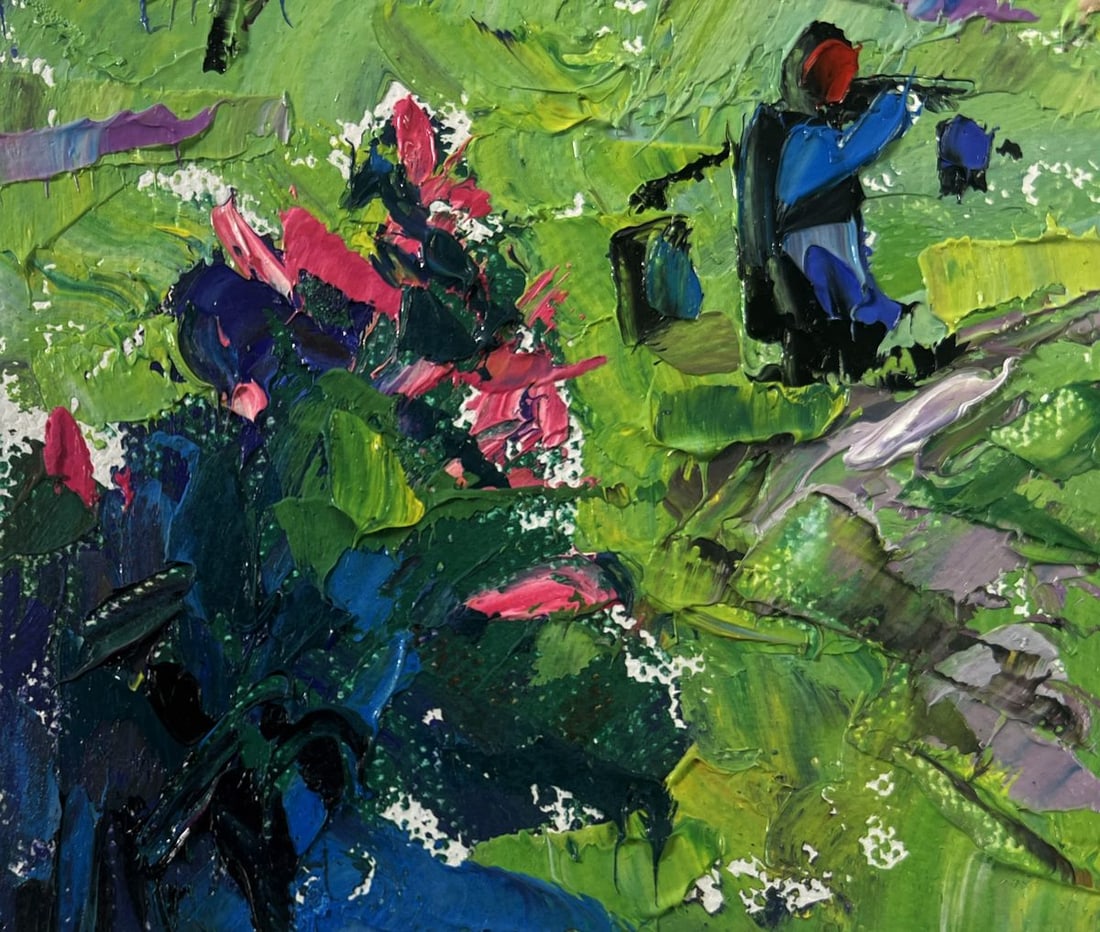 Oil painting Cool evening with the smell of grass Oleksiy Ivanyuk - 7
