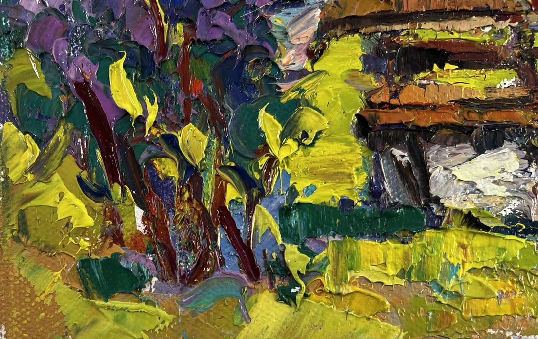 Oil painting Earth awakens to new life Oksana Ivanyuk - 6