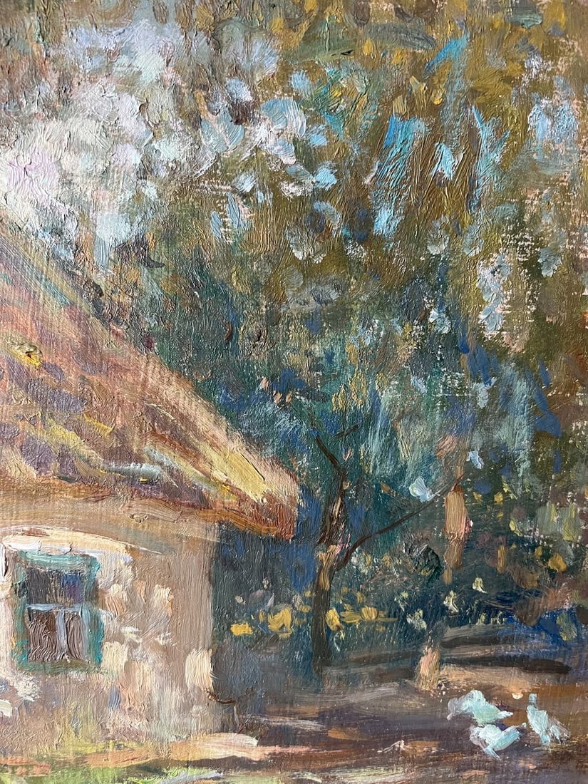 Oil painting Old yard V. Mishurovsky - 6