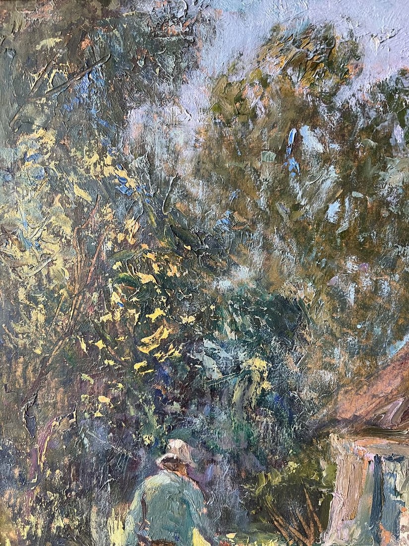 Oil painting The owner's yard V. Mishurovsky - 3
