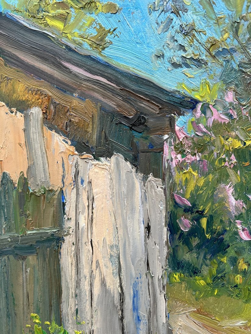 Oil painting When the lilac blooms V. Mishurovsky - 4