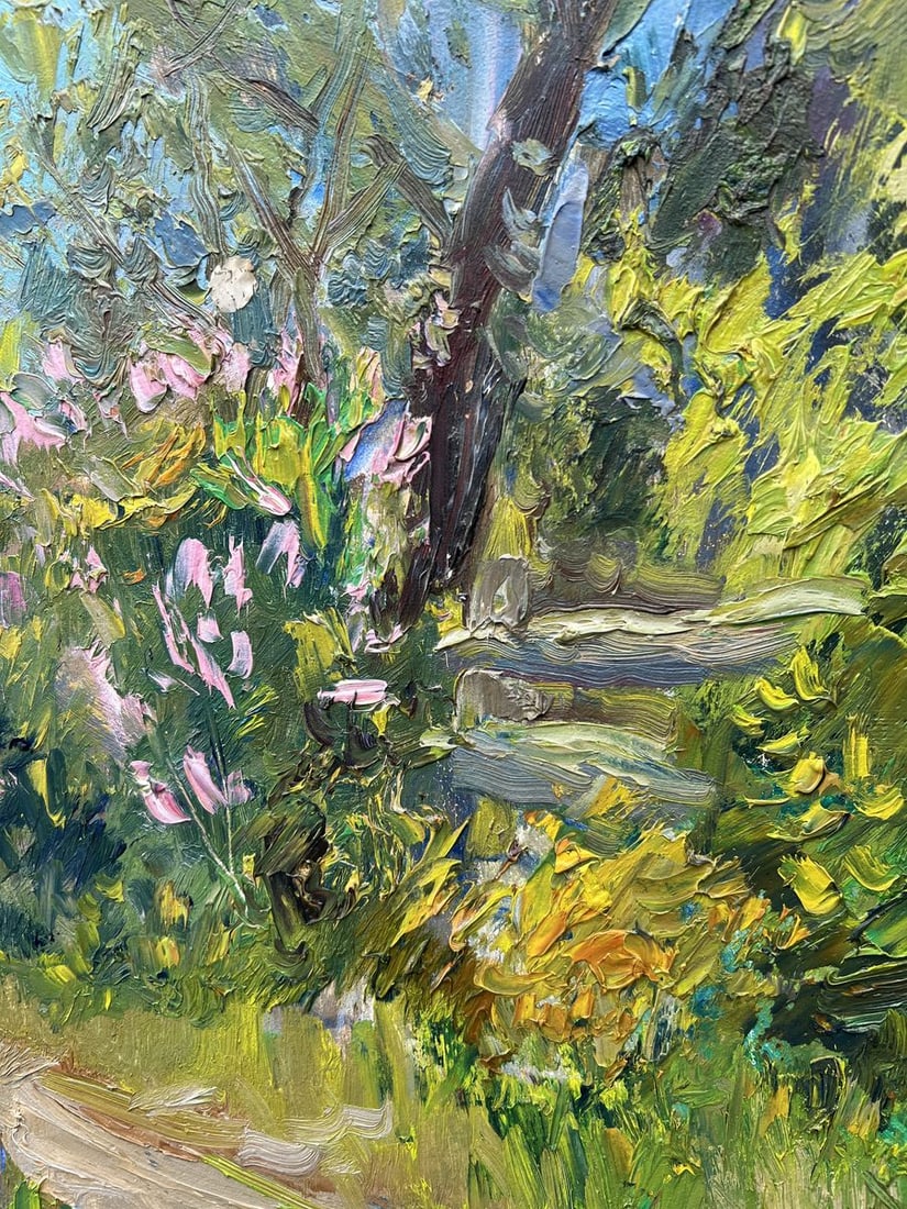 Oil painting When the lilac blooms V. Mishurovsky - 5