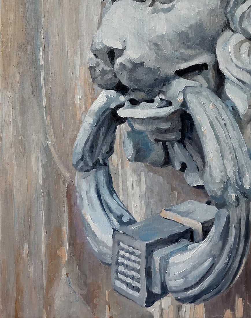 Oil painting Knock - you will open Varvarov Anatoly Viktorovich - 4