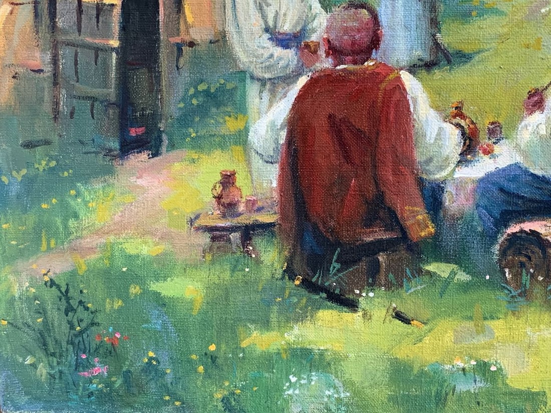 Oil painting Meeting of the Cossacks Nestor Mitrofanovich Kizenko - 8
