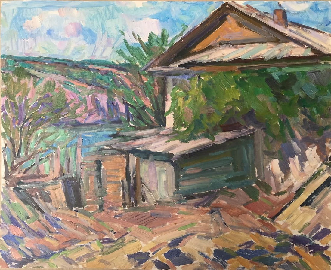 Oil painting Country life Peter Tovpev (1 of 11)