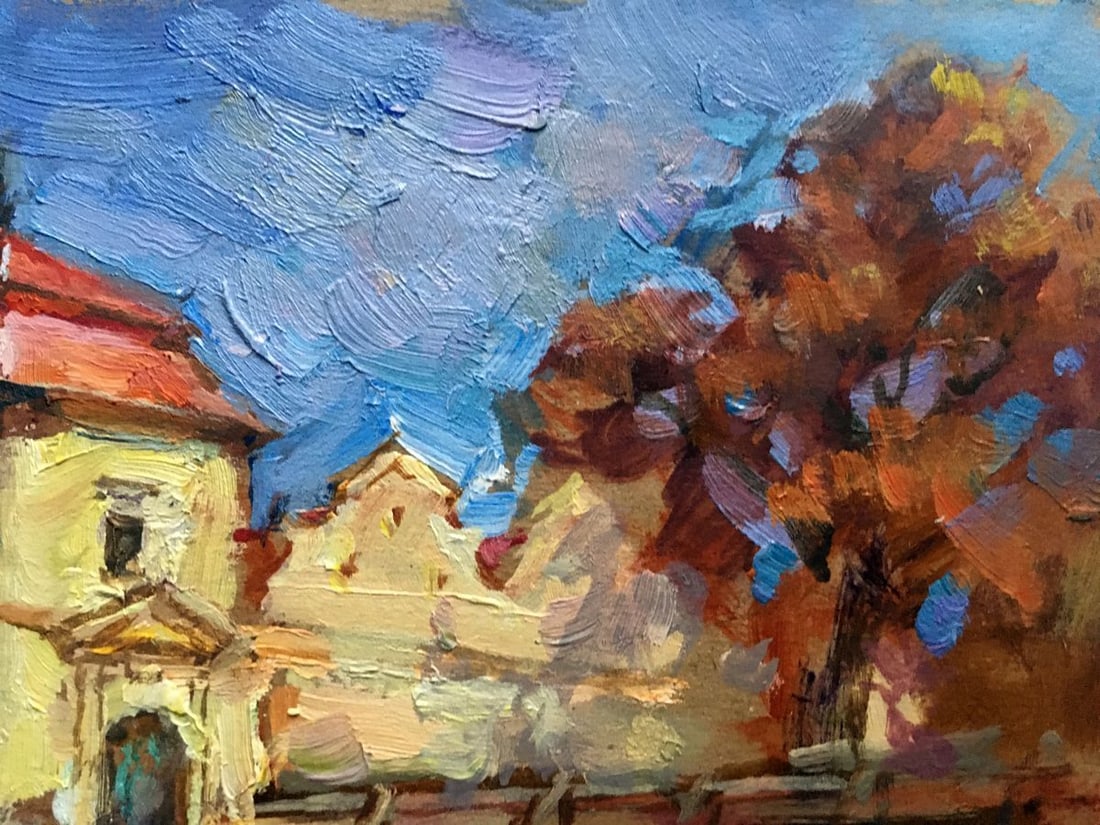 Oil painting Svirzh castle Batrakov Vladimir Grigorievich - 7