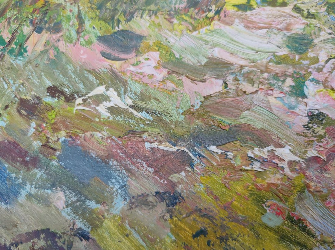 Oil painting April in the village Mishurovsky V. V. - 6
