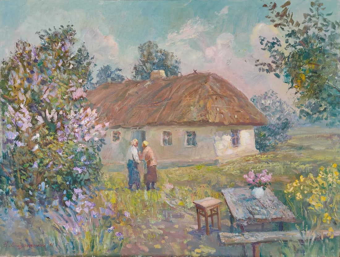 Oil painting On the land of the ancestors Mishurovsky V. V. (1 of 8)