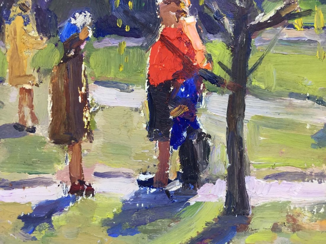 Oil painting On the site Popov I. A. - 3