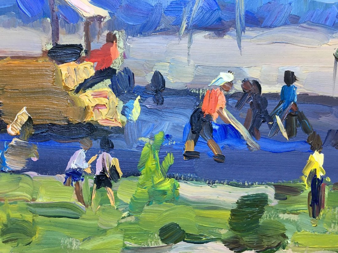 Oil painting Roads are made Popov I. A. - 5