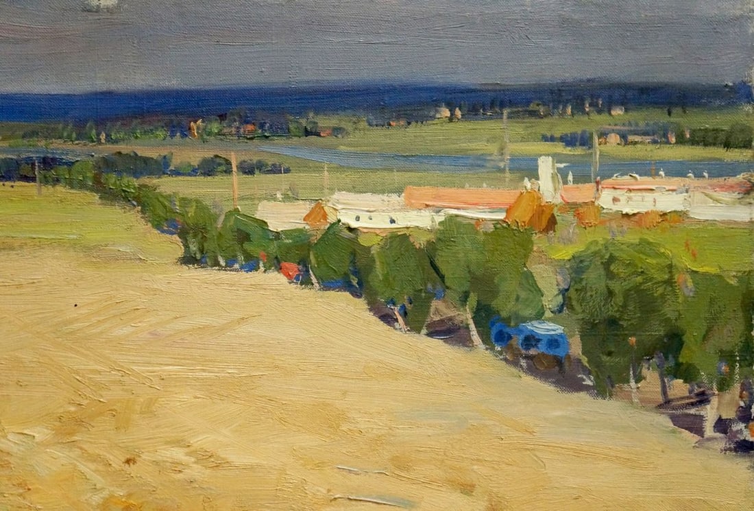 Oil painting Wheat field - 4