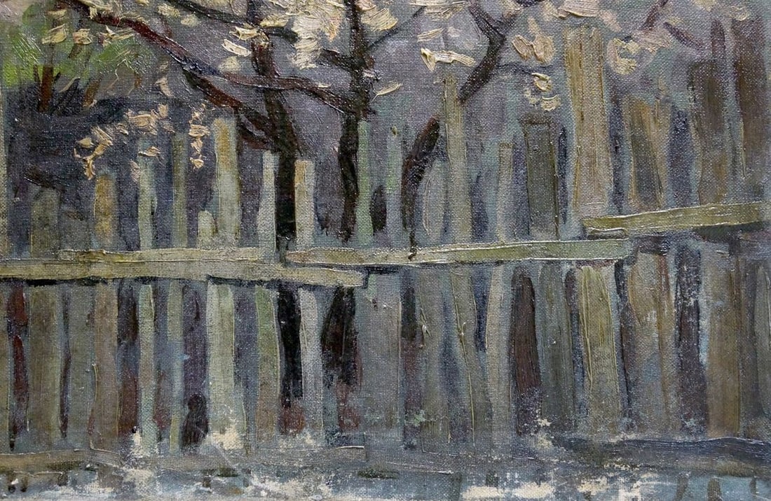 Oil painting View from the yard Chuykov S. A. - 5