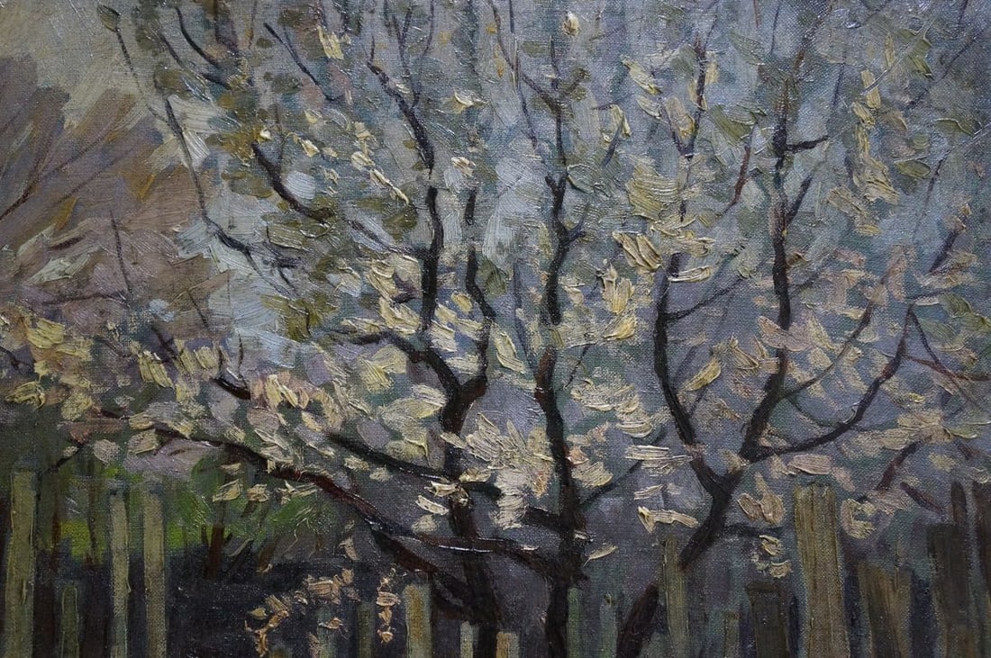 Oil painting View from the yard Chuykov S. A. - 6