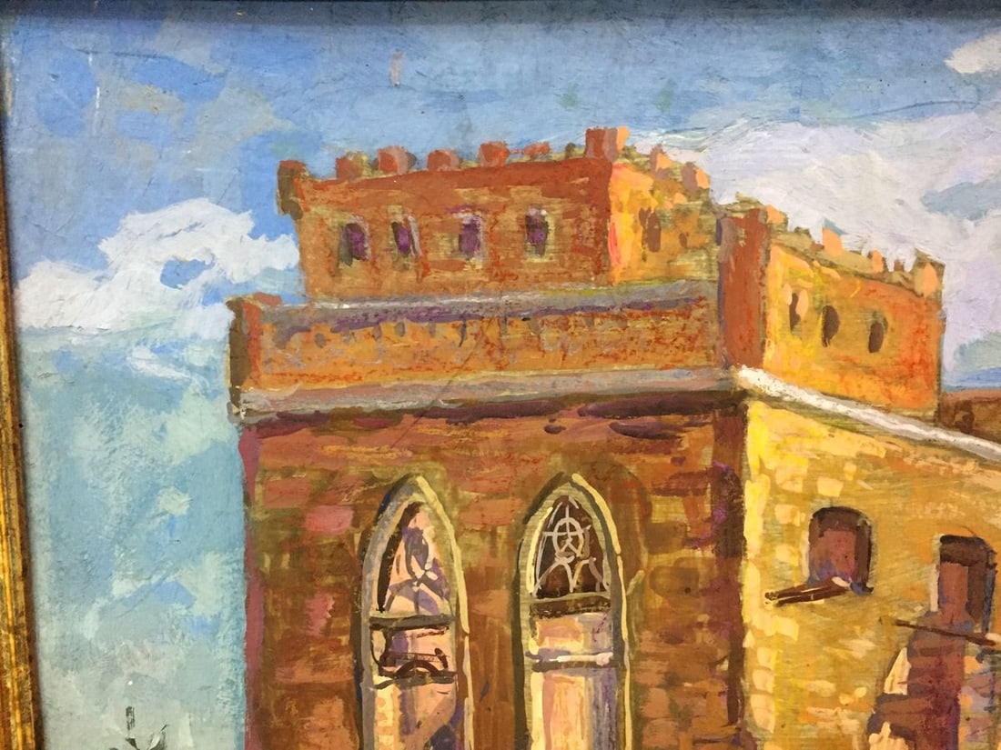 Oil painting The village of Lipki. Etude Yuri Alexandrovich Karganolov - 2