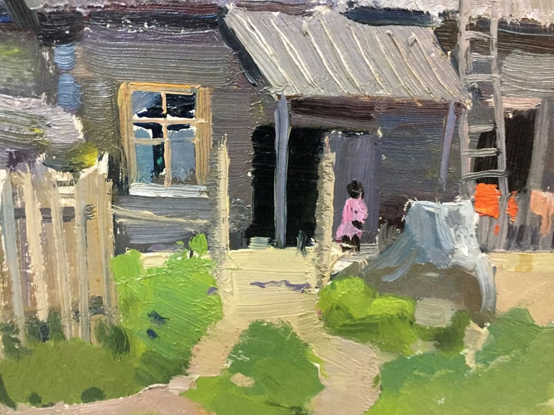 Double oil painting Houses original picture - 7