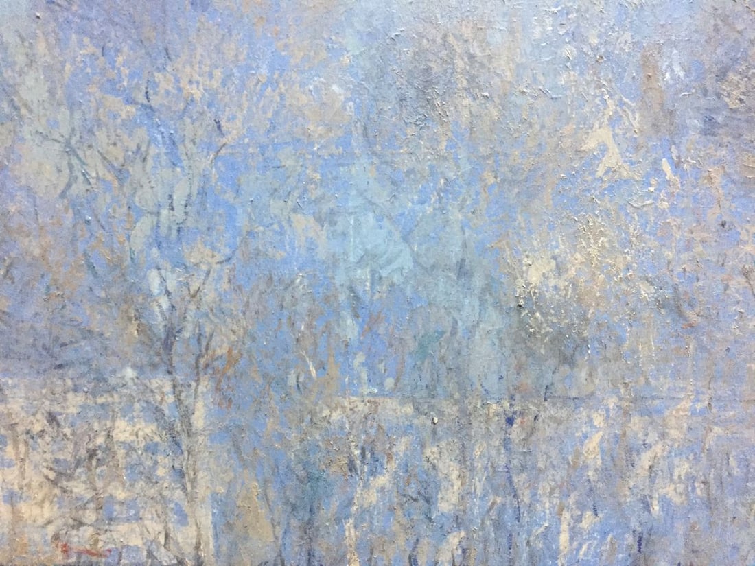 Oil painting Blue spring Alexey Fedorovich Vlasov - 3
