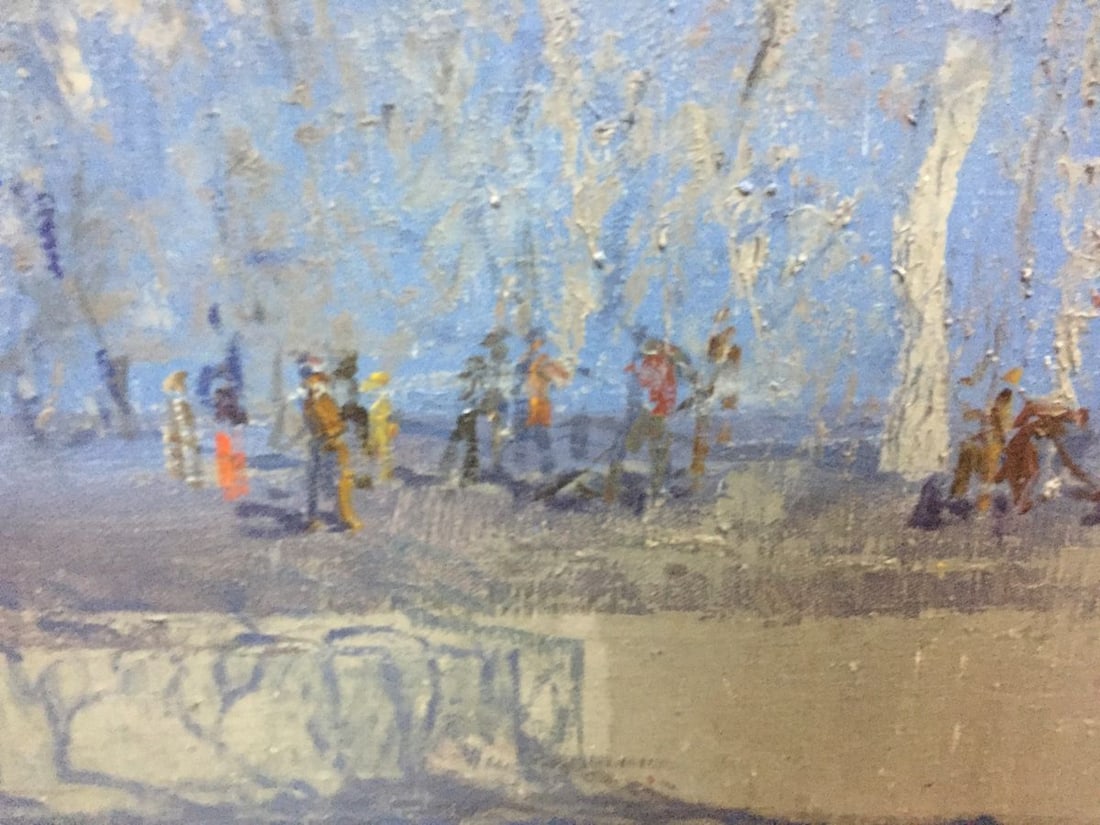 Oil painting Blue spring Alexey Fedorovich Vlasov - 5
