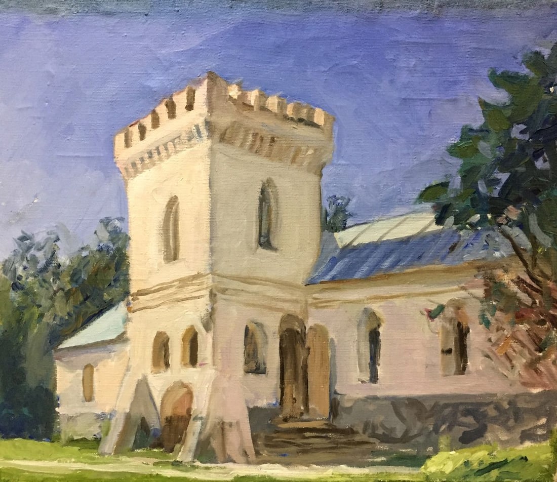 Oil painting Sednev Melikhov Georgy Stepanovich: NoBag 27 *** ABOUT THIS PAINTING *** * TITLE: "Sednev" * ARTISTS: Melikhov Georgy Stepanovich * SIZE: 60x50 cm/'23.62x19.68 inches' * MEDIUM: oil, canvas * HAND PAINTED: Original painting from our col