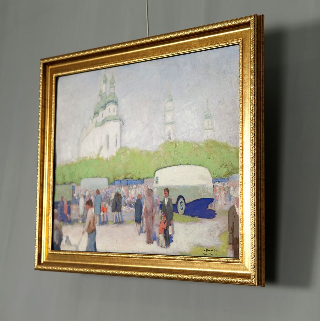 Oil Painting at the Old Fair by Sovit Artist Ivan Tsyupka - 3